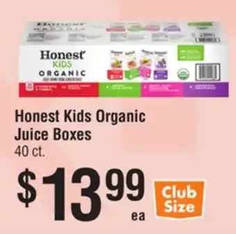 Smart & Final Honest Kids Organic Juice Boxes offer