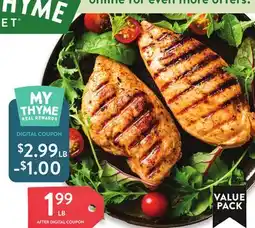 Fresh Thyme All-Natural Boneless Skinless Chicken Breast offer