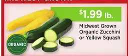 Heinen's Midwest Grown Organic Zucchini or Yellow Squash offer