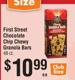 Smart & Final First Street Chocolate Chip Chewy Granola Bars offer
