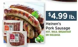 Heinen's Heinen's Pork Sausage offer