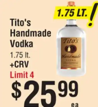 Smart & Final Tito's Handmade Vodka offer