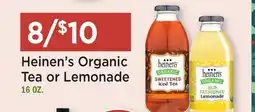 Heinen's Heinen's Organic Tea or Lemonade offer