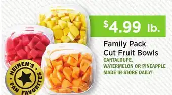Heinen's Family Pack Cut Fruit Bowls offer