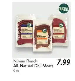 Fresh Thyme All-Natural Deli Meats offer