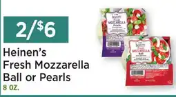 Heinen's Heinen's Fresh Mozzarella Ball or Pearls offer