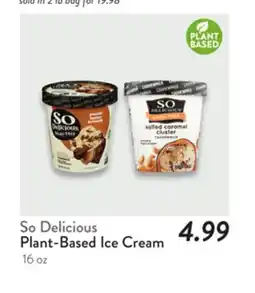 Fresh Thyme Plant-Based Ice Cream offer