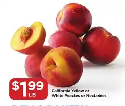 Food 4 Less California Yellow or White Peaches or Nectarines offer