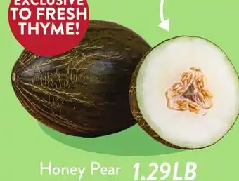 Fresh Thyme Honey Pear offer
