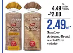 Mariano's Sara Lee Artesano Bread offer