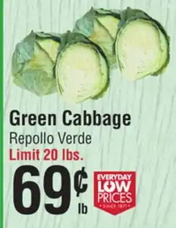 Smart & Final Green Cabbage offer