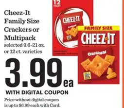 Mariano's Cheez-It Family Size Crackers or Multipack offer