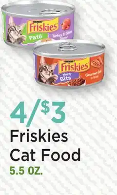Heinen's Friskies Cat Food offer