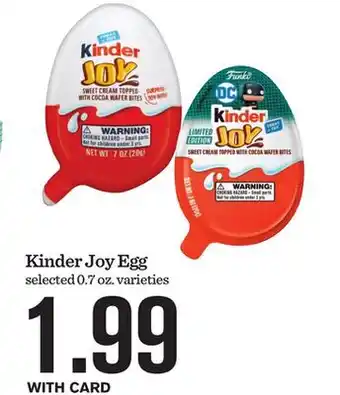 Mariano's Kinder Joy Egg offer