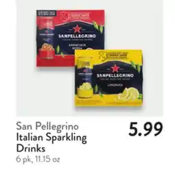 Fresh Thyme Italian Sparkling Drinks offer