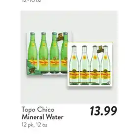 Fresh Thyme Mineral Water Topo Chico offer