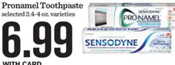 Mariano's Sensodyne or Pronamel Toothpaste offer