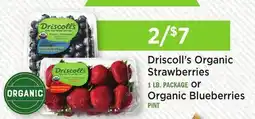 Heinen's Driscoll's Organic Strawberries 1 LB. PACKAGE or Organic Blueberries PINT offer