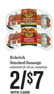 Mariano's Eckrich Smoked Sausage offer