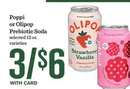 Mariano's Poppi or Olipop Prebiotic Soda offer