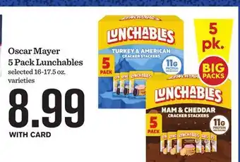 Mariano's Oscar Mayer 5 Pack Lunchables offer