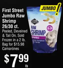 Smart & Final First Street Jumbo Raw Shrimp 26/30 ct offer
