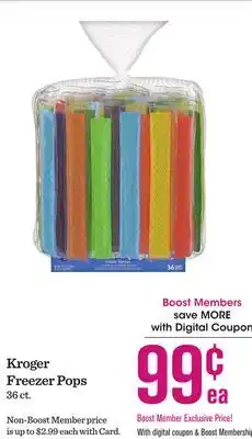 Mariano's Kroger Freezer Pops offer