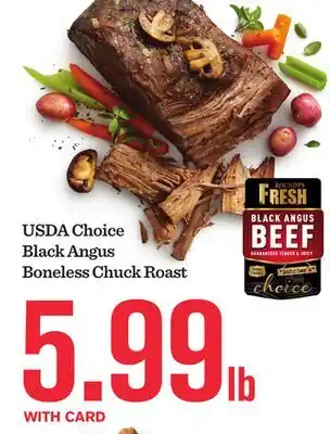 Mariano's USDA Choice Black Angus Boneless Chuck Roast offer