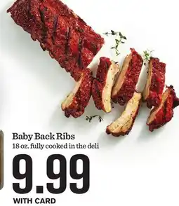 Mariano's Baby Back Ribs offer