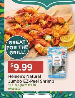 Heinen's Heinen's Natural Jumbo EZ-Peel Shrimp offer