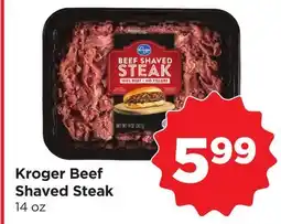 Food 4 Less Kroger Beef Shaved Steak offer