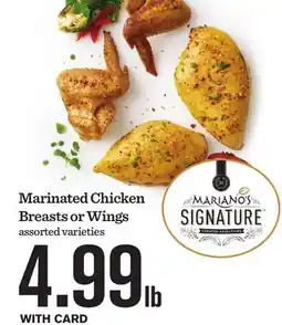 Mariano's Marinated Chicken Breasts or Wings offer