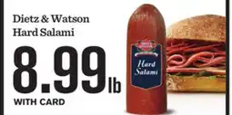 Mariano's Dietz & Watson Hard Salami offer
