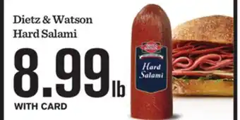Mariano's Dietz & Watson Hard Salami offer