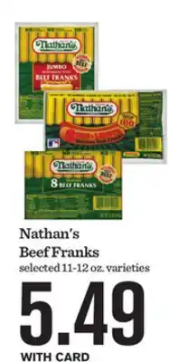 Mariano's Nathan's Beef Franks offer