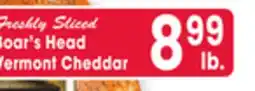 Jewel-Osco Boar's Head Vermont Cheddar offer