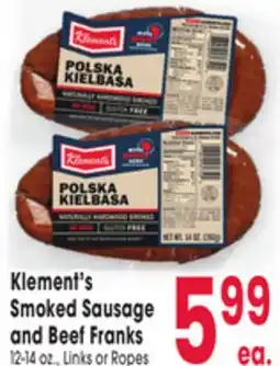 Jewel-Osco Klement's Smoked Sausage offer