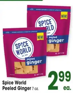 Jewel-Osco Spice World Peeled Ginger offer