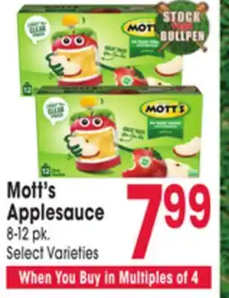 Jewel-Osco Mott's Applesauce offer
