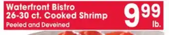 Jewel-Osco Waterfront Bistro 26-30 ct. Cooked Shrimp offer