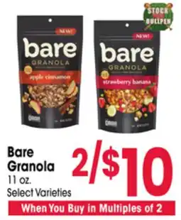 Jewel-Osco Bare Granola offer
