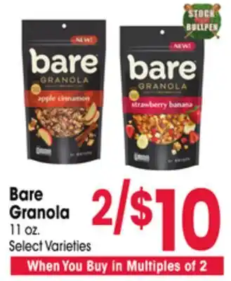 Jewel-Osco Bare Granola offer