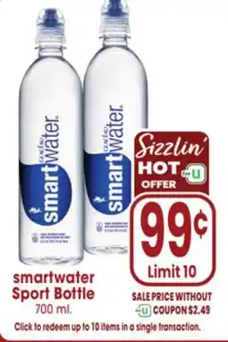 Jewel-Osco smartwater Sport Bottle offer