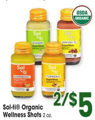 Jewel-Osco Sol-ti Organic Wellness Shots offer