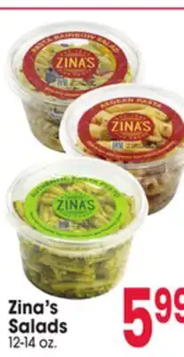 Jewel-Osco Zina's Salads offer