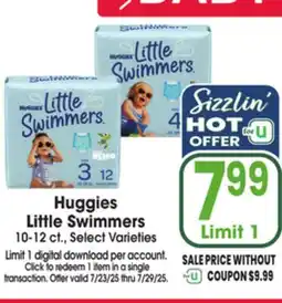 Jewel-Osco Huggies Little Swimmers offer
