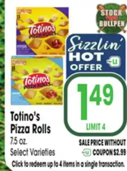 Jewel-Osco Totino's Pizza Rolls offer