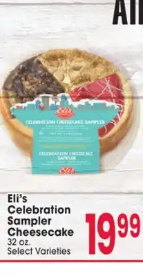 Jewel-Osco Eli's Celebration Sampler Cheesecake offer