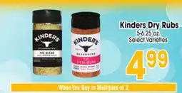 Jewel-Osco Kinders Dry Rubs offer