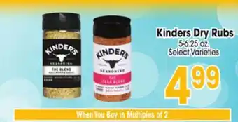 Jewel-Osco Kinders Dry Rubs offer